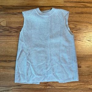 Aritzia - Open Back Grey Sleeveless Sweater